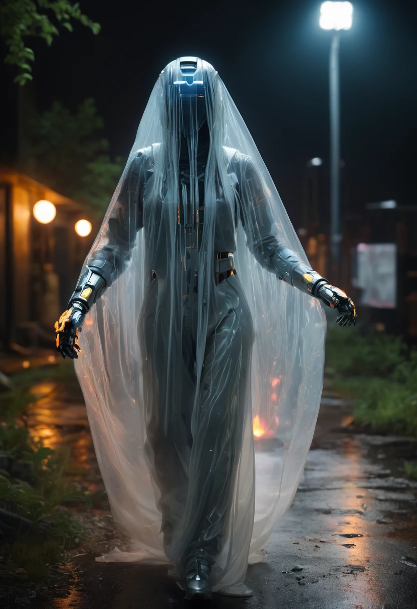 cyberpunk cybernetic revolutionaries, futuristic flame suit, flaming guns on hands, complex intricate robot body, highly detailed, photorealistic, 8k, cinematic lighting, dramatic, neon colors, moody atmosphere, science fiction, concept art style