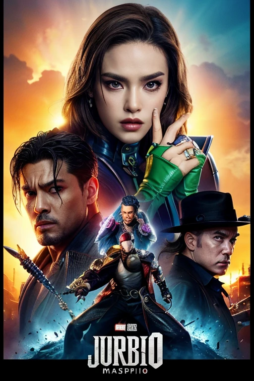 ((best quality)), ((masterpiece)), (detailed), live action film poster , jojo's bizarre adventure chapter 1