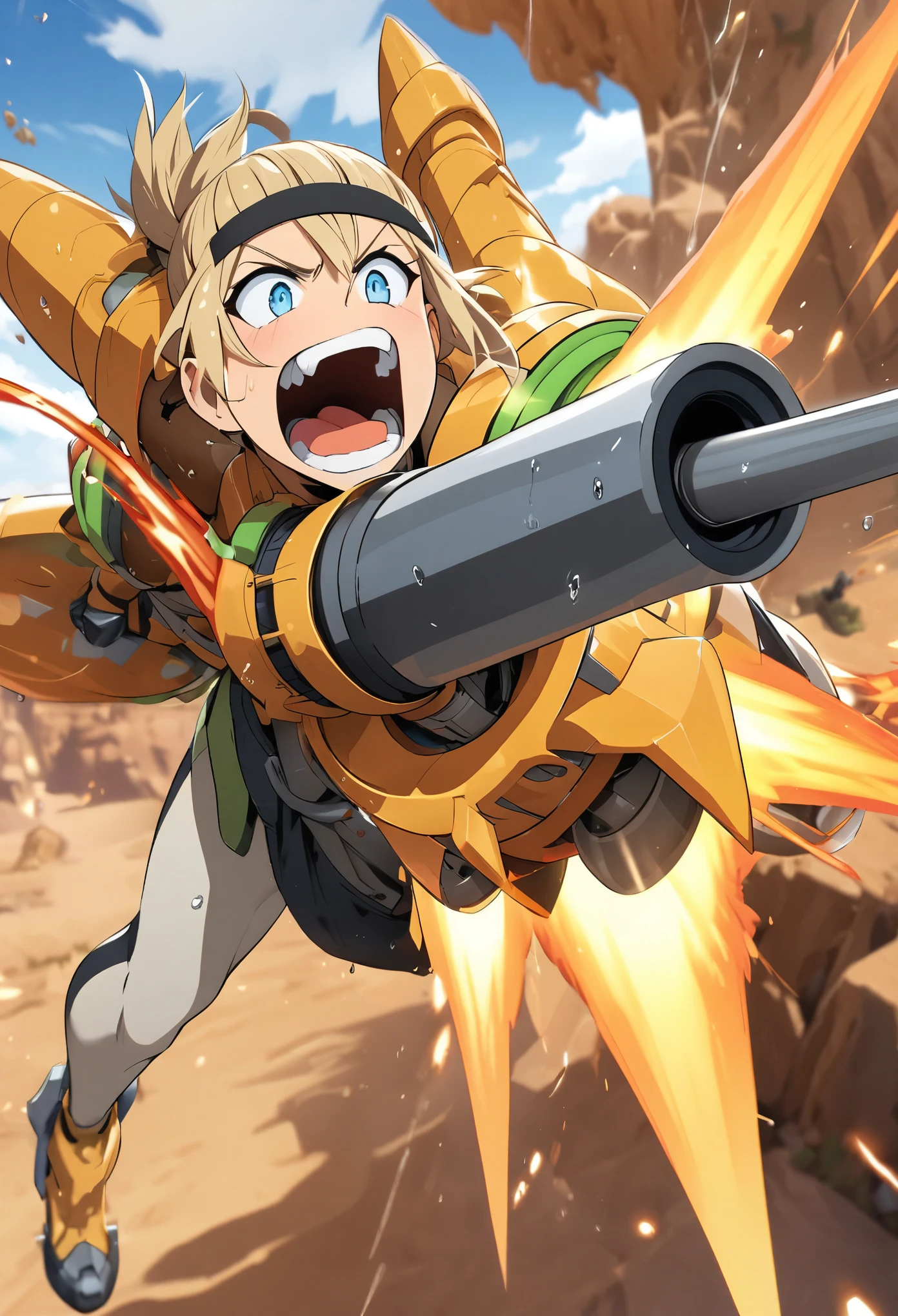 Blonde, blue-eyed, pumped TRITON