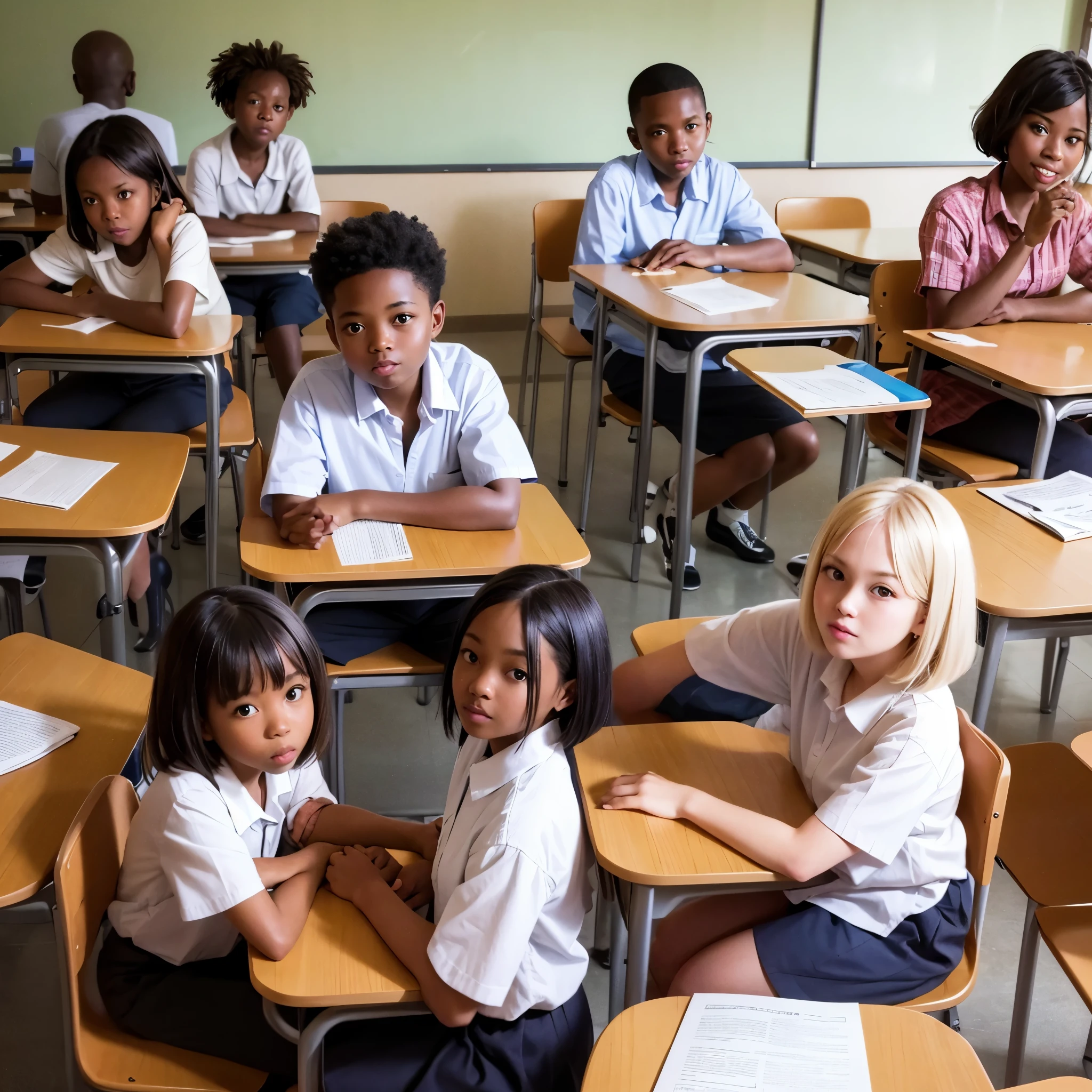 Teacher with these students in Africa 