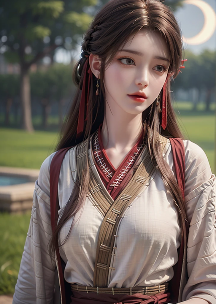 (girl,day view,close shot),(illustration,),(pretty,long hair),(sparkling stars,moonlight),(best quality,Super fine details),(romantic,colorful),(soft light,soft shine),(No revealing clothing),Off the shoulders,Symmetrical charming eyes