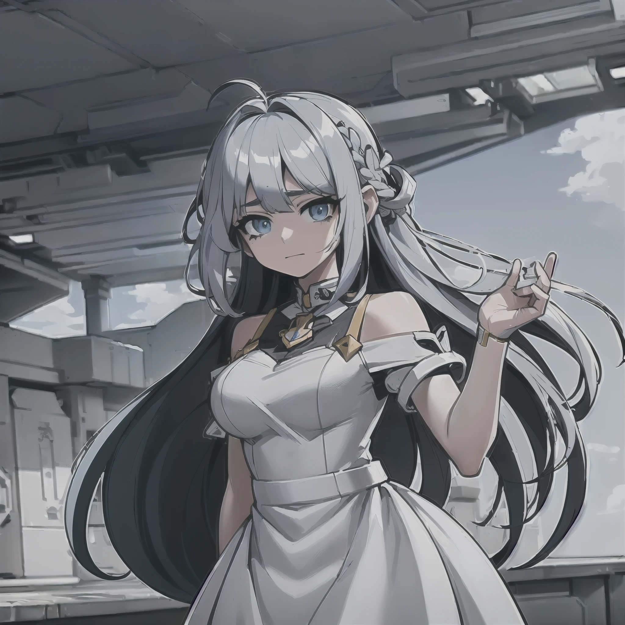 anime character dressed in white dress, kantai collection style, light blue haired deity, officialwork art, official art, anime look of a young girl, blue hair, high detailed officialwork art, official character art, anime look of a beautiful girl, from the azur lane video game, azur lane style, from the frontline girls,
