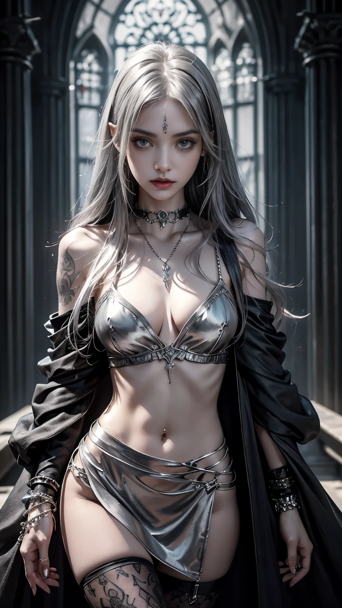 ((怪しく光るmagic陣:1.1))、boneyard、Goat devil horns growing from his head、((Brown Skin))、Pointy Ears、Beautiful dark-skinned girl standing on a pile of skulls, ((The Great Devil))、shabby, Thin Robe、Black Mist,A woman with many large black wings, magic, Fantasy, Dynamic posture, Made of colorful lights, Delicate face, Delicate eyes, ((Light grey hair)),Black Lips、 Extremely delicate and detailed swimwear design、disaster々Cute decorated black micro bikini swimsuit,((Centerpiece Decorations))、Clothes with holes、Delicate and intricate patterns, Glowing white, Great composition, Soft Shadows, Crisp and sharp focus, Cinematography, Center Configuration, Poster Design, Film Photography, Panorama、Very beautiful woman、Slender women、(Detailed face)、Realistic skin、((Delicate photo)),(Girl masterpiece RAW photo details:1.25), (highest quality:1.6), (Ultra-high resolution:1.5), (Realistic:1.75), 8K resolution, Canon EOS R5, 50mm, Absurd, Super detailed,Cinema Lighting、(Browsing Caution:1.1)