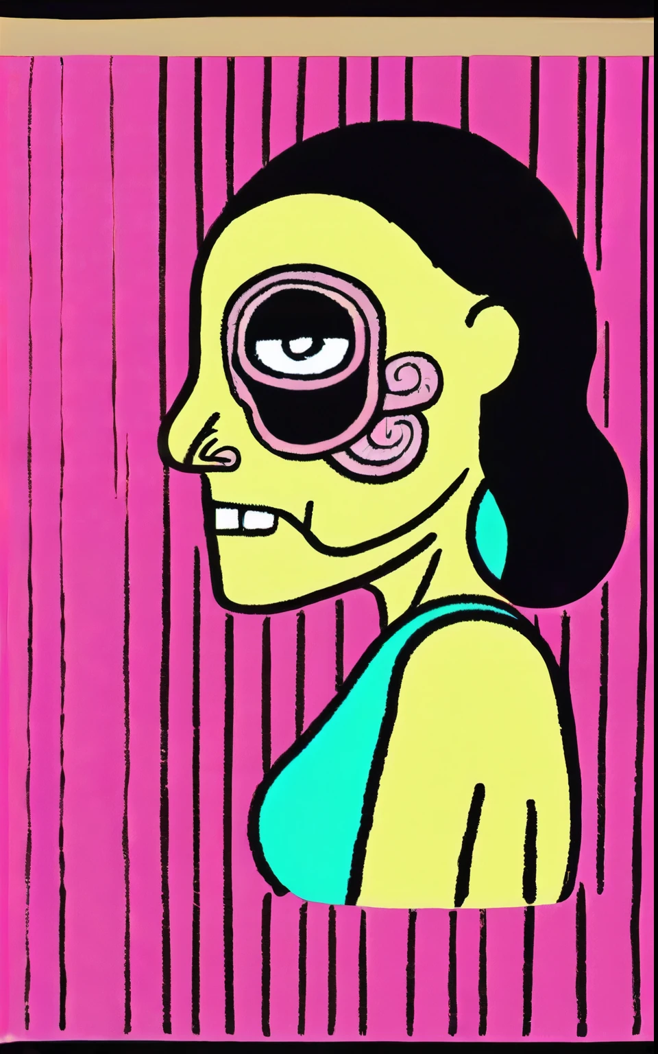 pastel-hued calavera tattoo, Graffiti Comic, a tattoo of a girl's face with Calavera face paint, cinco de mayo, masterpiece, best quality