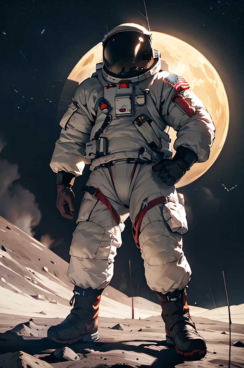 man on moon