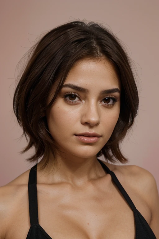 hyper realistic, visage d'une femme, femme brune latina, 26 ans, magnifique, high quality detailed, cheveux brun