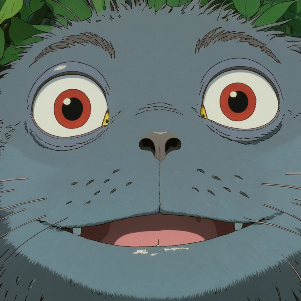 Close-Up of Face, by Studio Ghibli, best quality, masterpiece, very aesthetic, perfect composition, intricate details, ultra-detailed