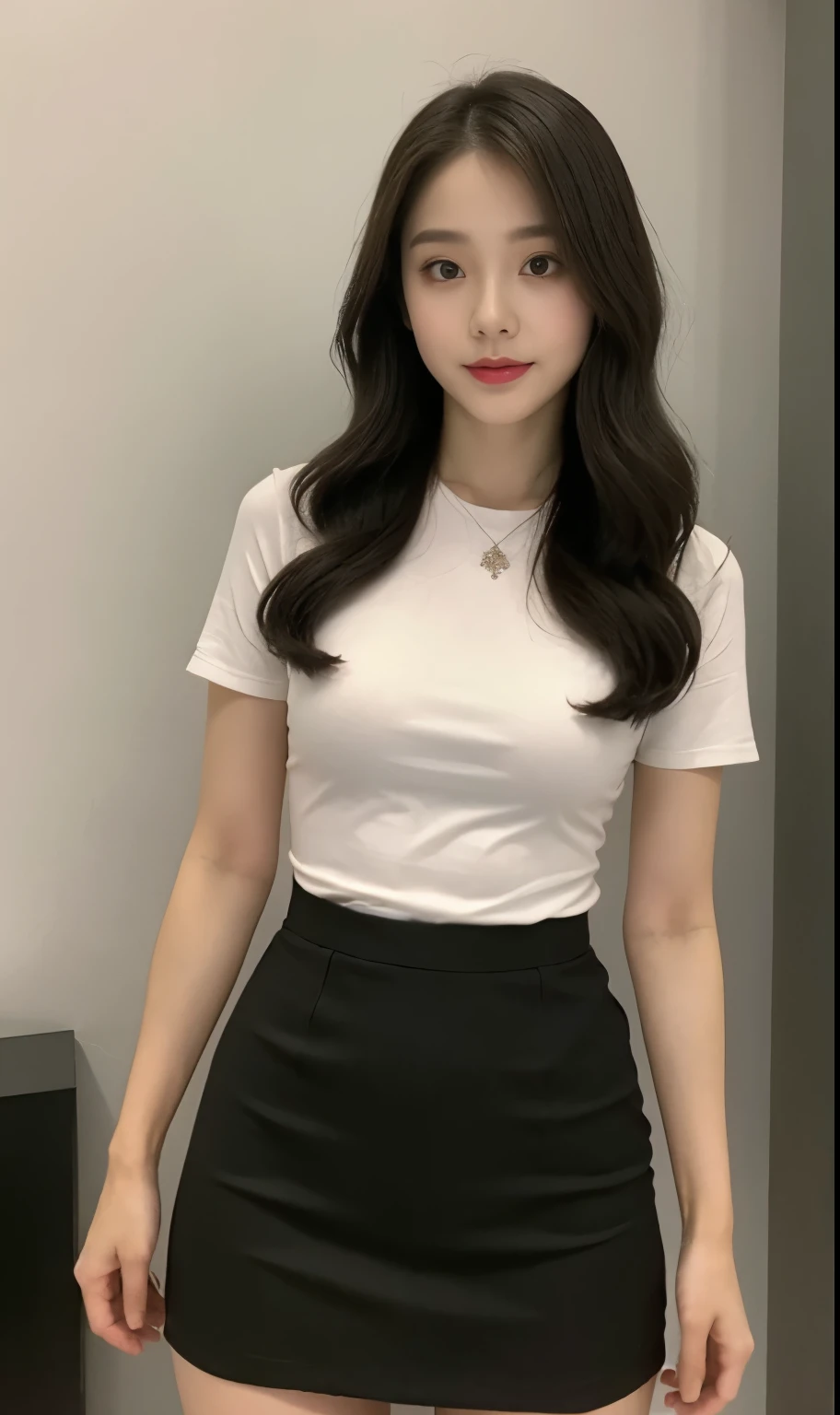 (Original photo of 8K,best qualtiy,tmasterpiece:1.2),focal point:1.2,perfect body figure:1.3,(Medium view),office room,office room,exteriors,exteriors,short skirt,short skirt,short skirt,short skirt,best qualtiy,tmasterpiece,(Small mouth:1.2),an extremely delicate and beautiful one,8k wallpaper,astounding,finely detailled,tmasterpiece,Best quality at best,(age 22:1.2),Narrow waist,Slim,is shy,Pure,adolable,Bushy hair,Soft hair,big breasts beautiful,Detailed eyes,(long whitr hair:1.2)