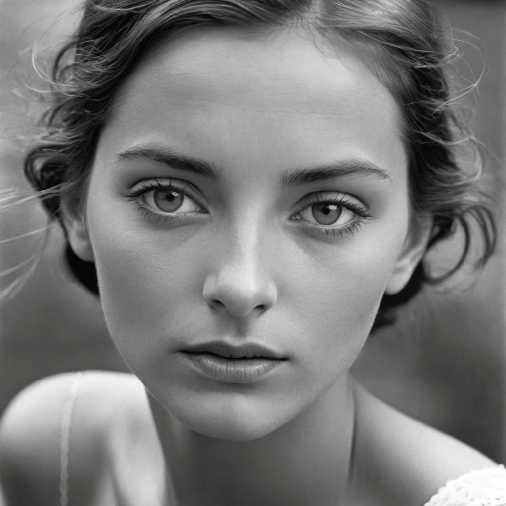Close-Up, face, upbody, by henri cartier-bresson, best quality, masterpiece, very aesthetic, perfect composition, intricate details, ultra-detailed