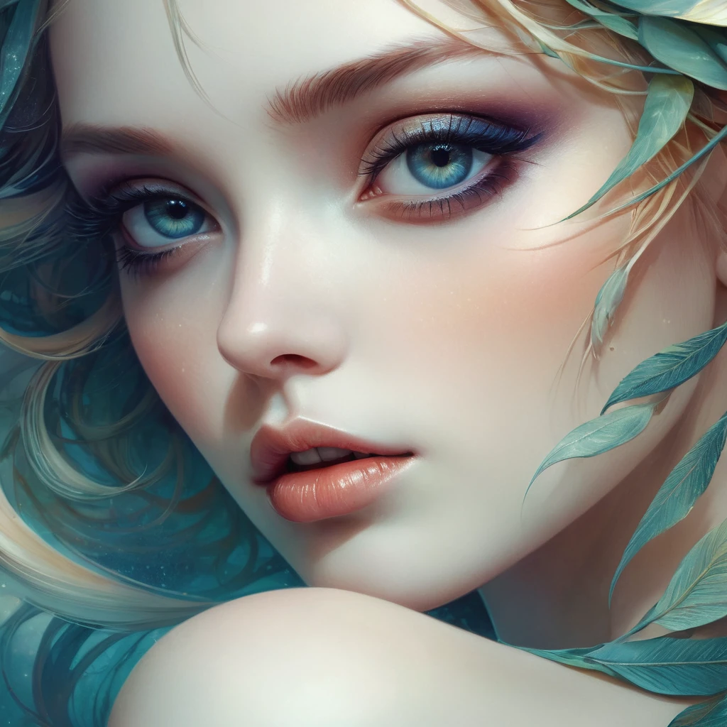 Close-Up, face, upbody, by anna dittmann, best quality, masterpiece, very aesthetic, perfect composition, intricate details, ultra-detailed