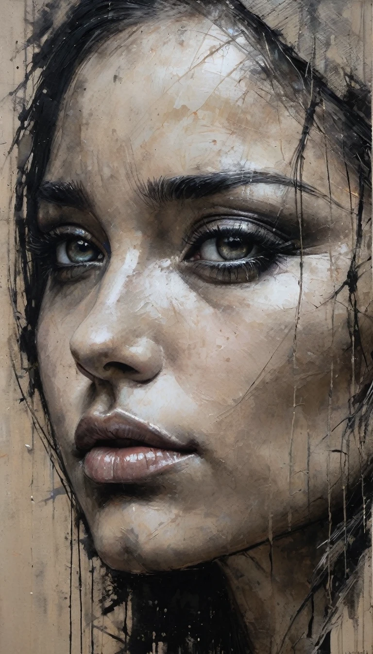 Close-Up, face, upbody, by Guy Denning, best quality, masterpiece, very aesthetic, perfect composition, intricate details, ultra-detailed