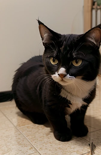 Gato fofo olhando pra janela real