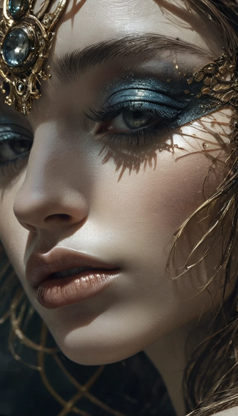 Close-Up, (face), upbody, by Jarek Kubicki, best quality, masterpiece, very aesthetic, perfect composition, intricate details, ultra-detailed