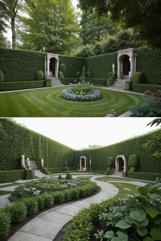 Decorations include elements, associated with civilization and city life, which adds a unique character and futuristic touch to the garden. The use of rare species and varieties of plants gives the garden a special attractiveness and exoticism.
Topiary sculptures, made in the form of volumetric geometric shapes, become an integral part of the landscape, giving the garden a modern and stylish look. Generally, The futuristic garden of the future is a harmonious combination of modern technologies, design and nature, creating a unique space for relaxation and inspiration.