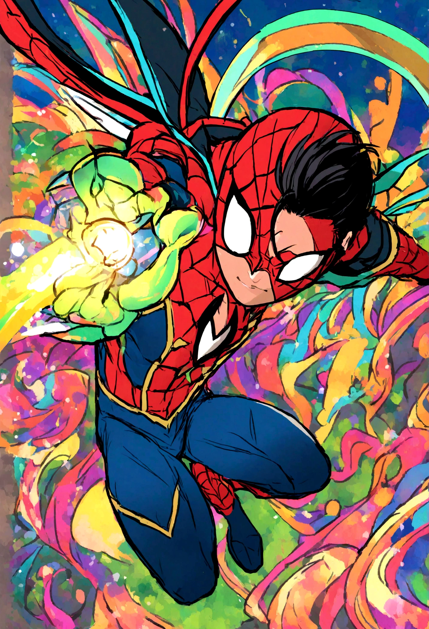 peux tu reproduire le logo de spiderman mile morales