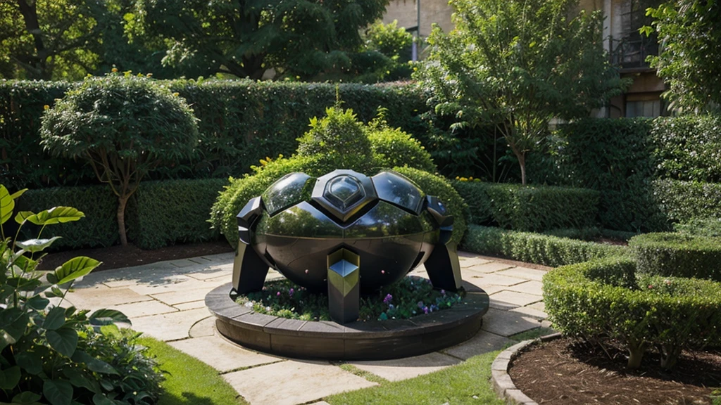 Decorations include elements, associated with civilization and city life, which adds a unique character and futuristic touch to the garden. The use of rare species and varieties of plants gives the garden a special attractiveness and exoticism.
Topiary sculptures, made in the form of volumetric geometric shapes, become an integral part of the landscape, giving the garden a modern and stylish look. Generally, The futuristic garden of the future is a harmonious combination of modern technologies, design and nature, creating a unique space for relaxation and inspiration. High 4K image quality, high detail and volume effect