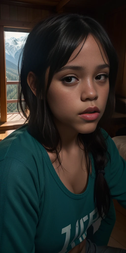 Beautiful European girl atriz Jenna ortega (Jortega), in the mountains, photo-realistic, photo, tmasterpiece, realisti, Reality, photo realism, High contrast, photorealistic digital art. Artstation 8k HD Trends. Realistic detail in high resolution., Detailed, skin texture, hyper-detalied, realistic skin texture, bronya, beste-Qualit, extra high resolution, (photo-realistic: 1.4),, hight resolution, Detailed, RAW photo, abrupt repetition, Nikon D850 Camera Roll. 4 Kodak Portra 400 F1 lens..6 Rich colors, hyper realistic texture, dramatic lighting, UnrealEngine trend in Artstation Cinestill 800,
