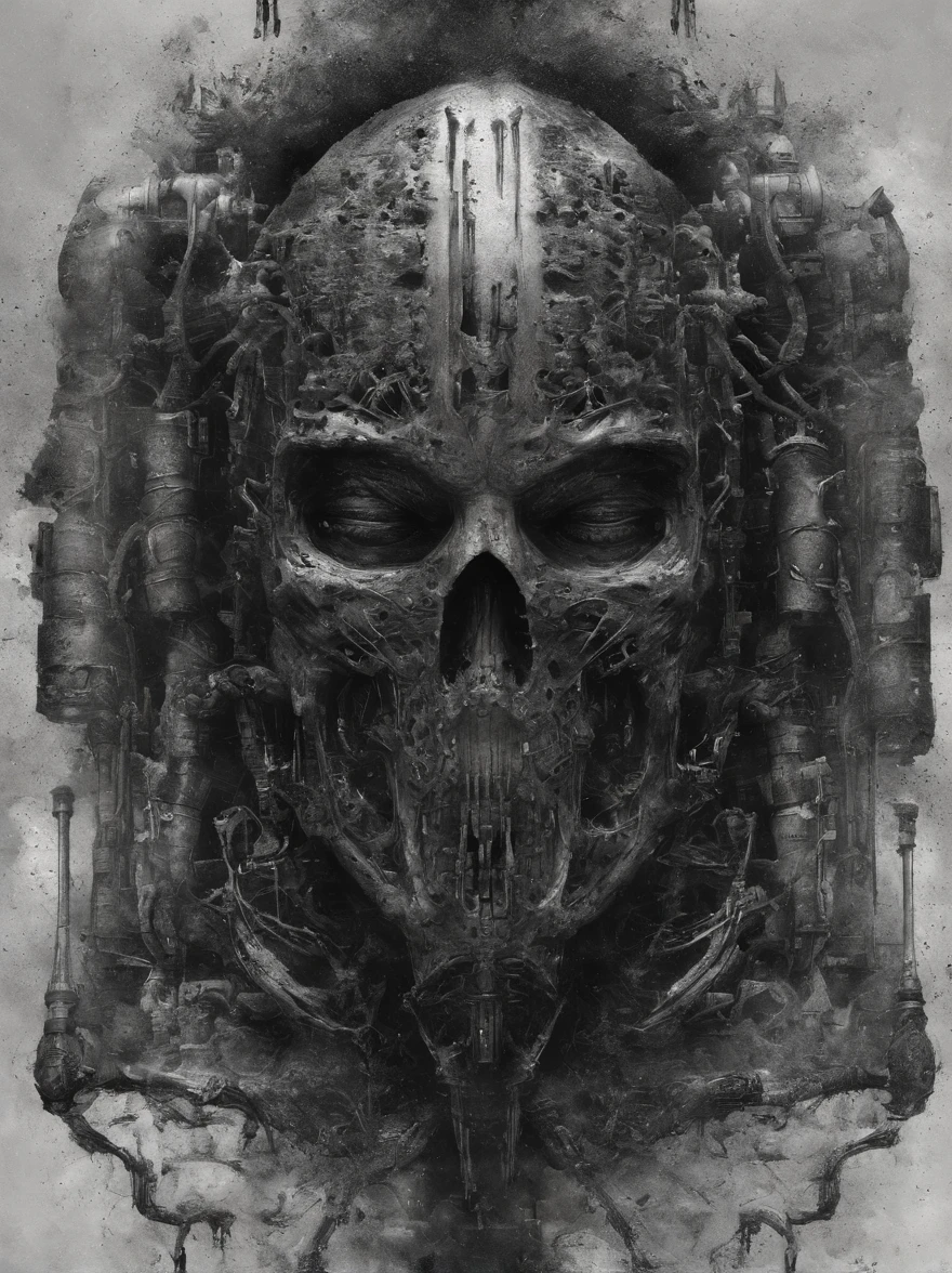 blood rein,Portrait Of A Biomechanical Warrior,bullet dodger, Smooth, Explosion Of black Matter and blood Splash,Sci-Fi, centralized portrait, Brom,Seb Mckinnon, H.R. Giger, Eldritch, Karol Bak, Frances Bacon,Mixed Media, Hyperrealism, Photorealism,[octane render]