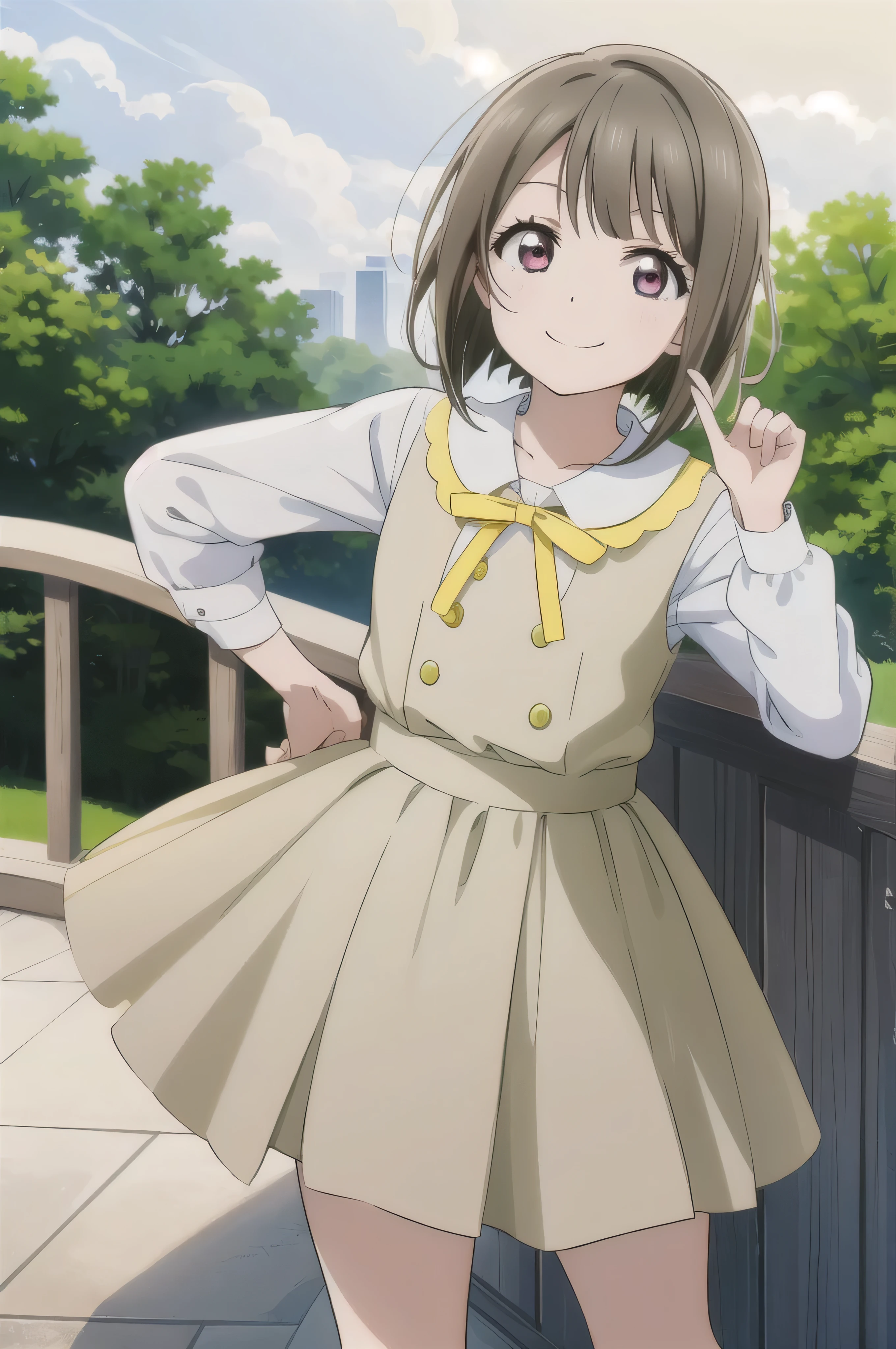 (highest quality, masterpiece:1.2), One girl, alone, cute, View Viewer, , Cowboy Shot,closed mouth
,nakasu kasumi, nijigasaki academy ,smile worst,smile evil,evil smile,,shaded face,short hair,