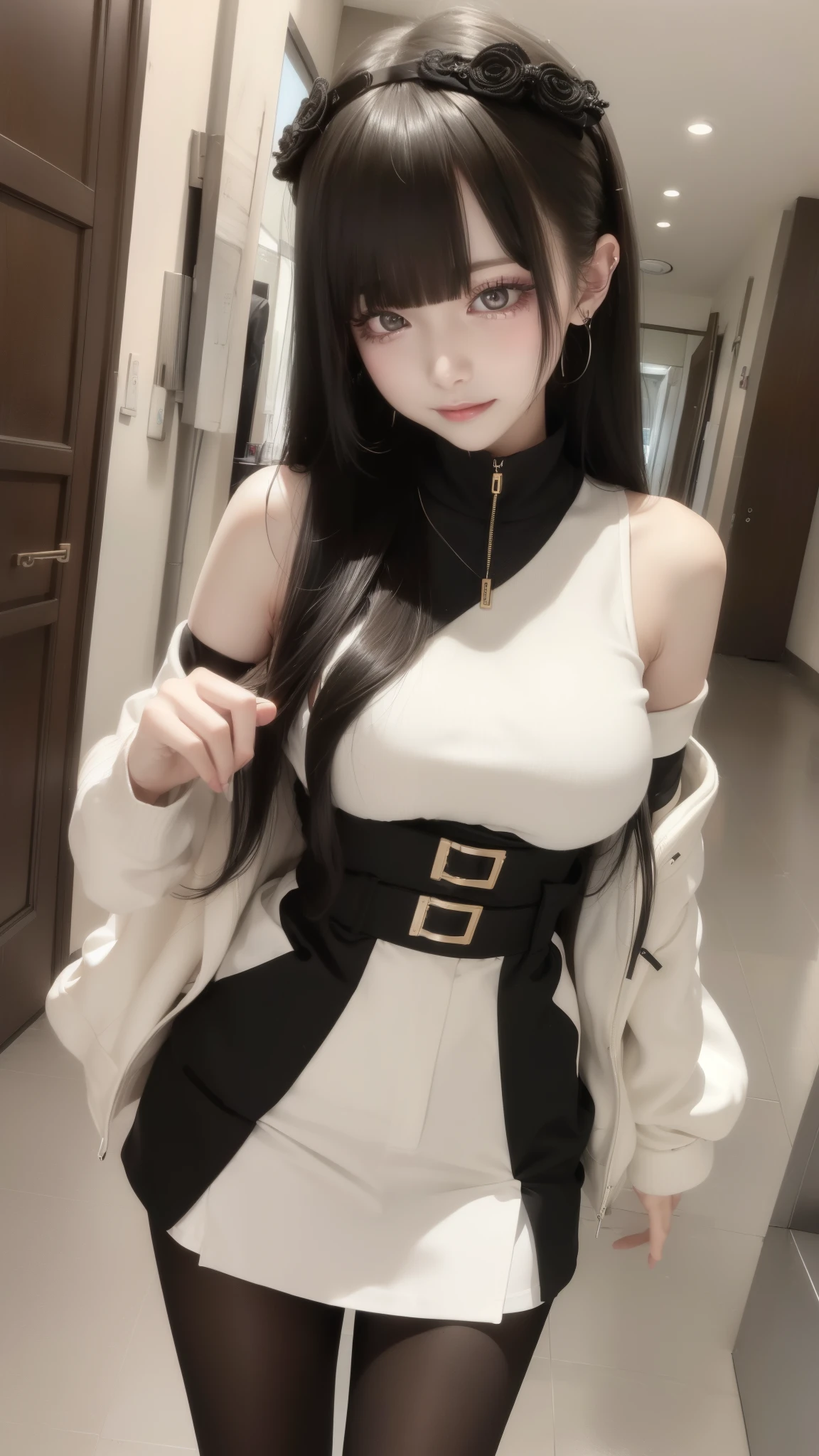 (Safety Sensor、sfw:1.8, Approved as safe、Can be viewed:1.8),masterpiece、masterpiece、highest quality、highest quality、Accurate the human body、Lighting to suit the mood、Accurate、Elaborate、masterpiece、Exquisite facial detail、Detailed Background、Background Blur、Detailed and beautiful background、Accurate 5-finger、Accurate human body、The perfect human body、
break、
(Straight long Black hair、Heavy bangs、White skin、Super big boobs:1.5、nightlife:1.8, night:1.6, Dim lighting:1.8, jirai girl:1.5, jirai makeup:1.2), Open Doorway:1.8、 Off-the-shoulder sweater、No underwear:1.5,Vulgar Grin:1.8, Mesgaquismiles:1.8、Sexually provocative girl:1.8、Big city parks、Park behind the skyscrapers、Prostitute girl、