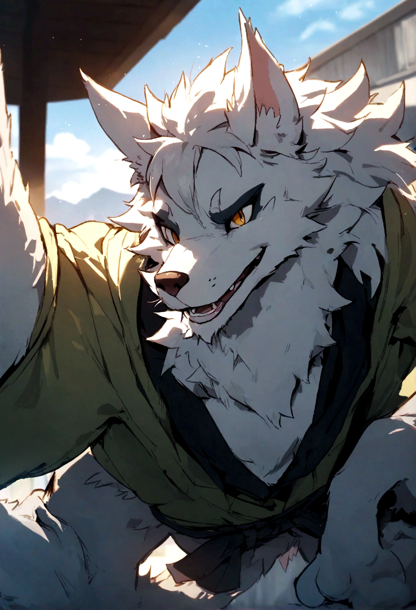 Horny furry wolf