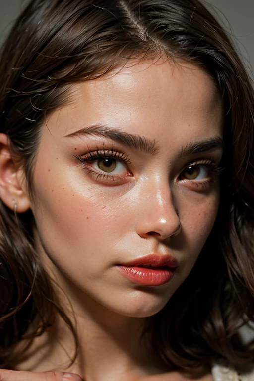 ((best quality)), ((masterpiece)), (detailed), perfect face super detailed face lips eyes skin super fake big pumped lips red lipstick 