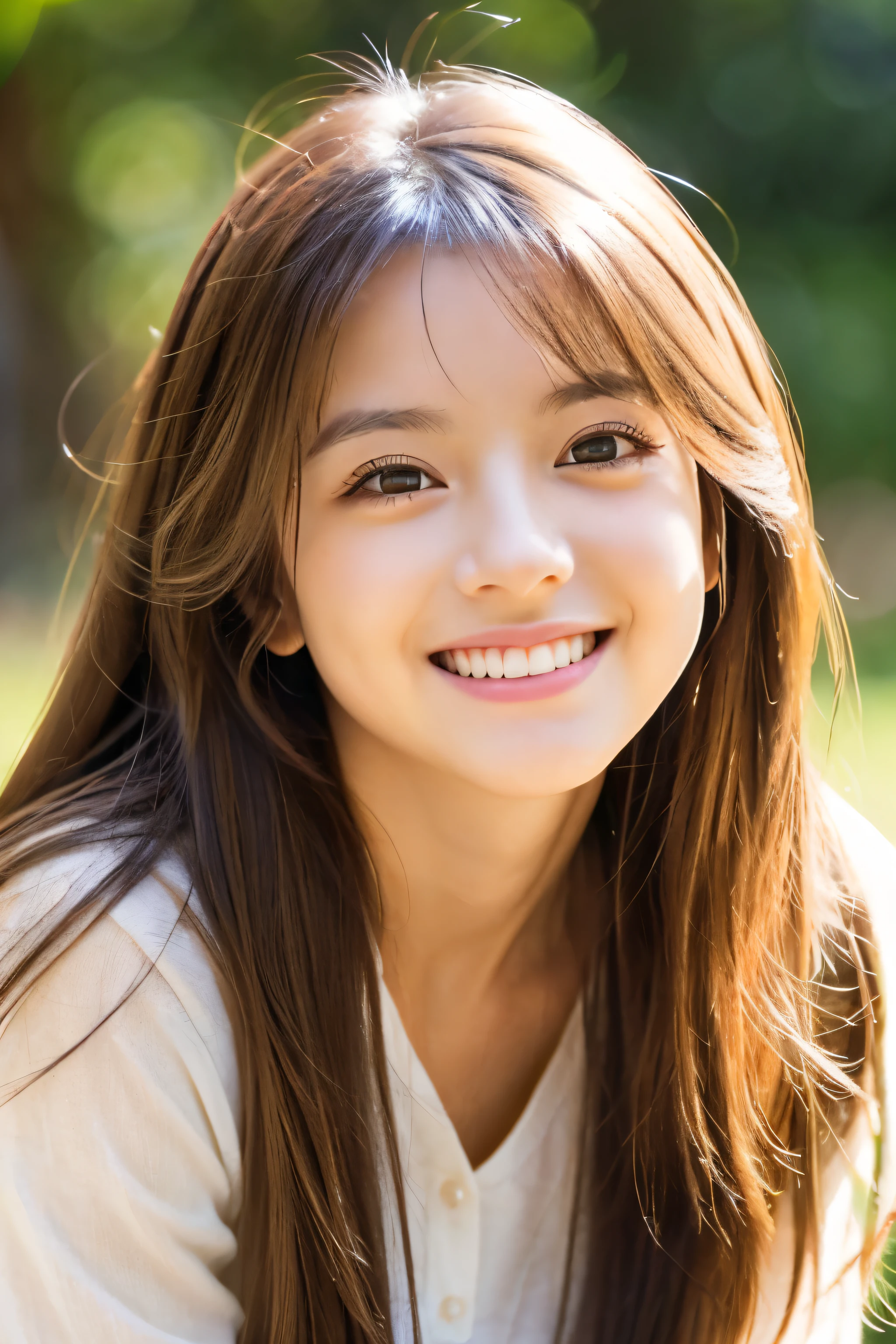 1８Year、smile、beautiful、Shining Eyes、stare、,Big eyes、