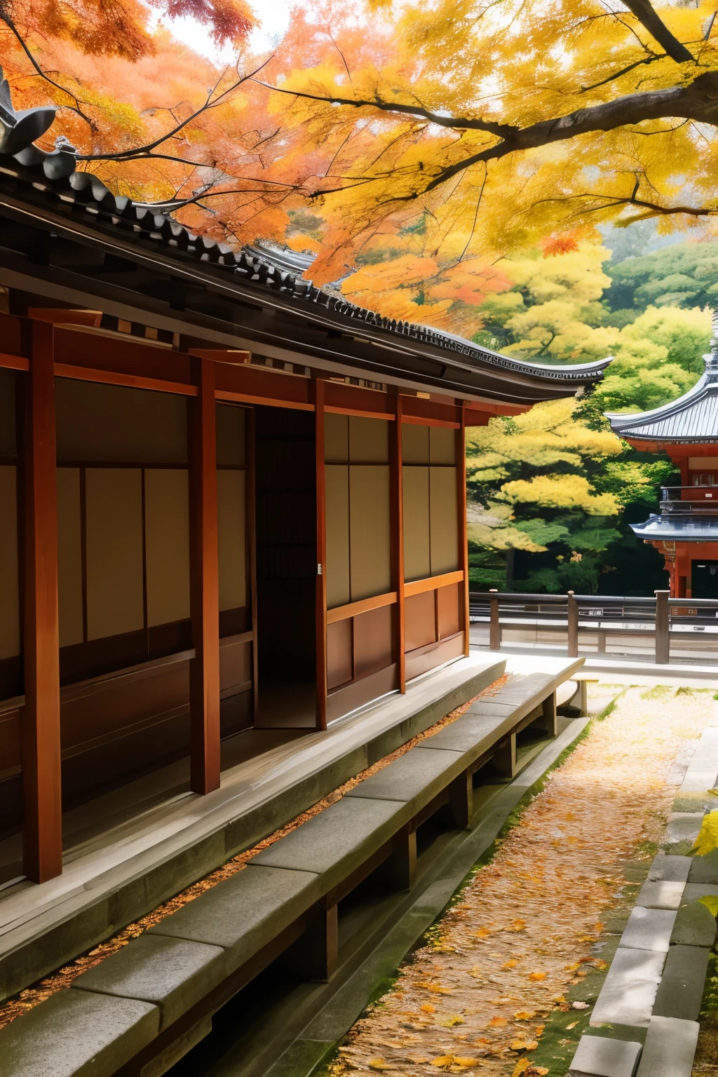 autumn、Kyoto、Linze Zong、Temple、