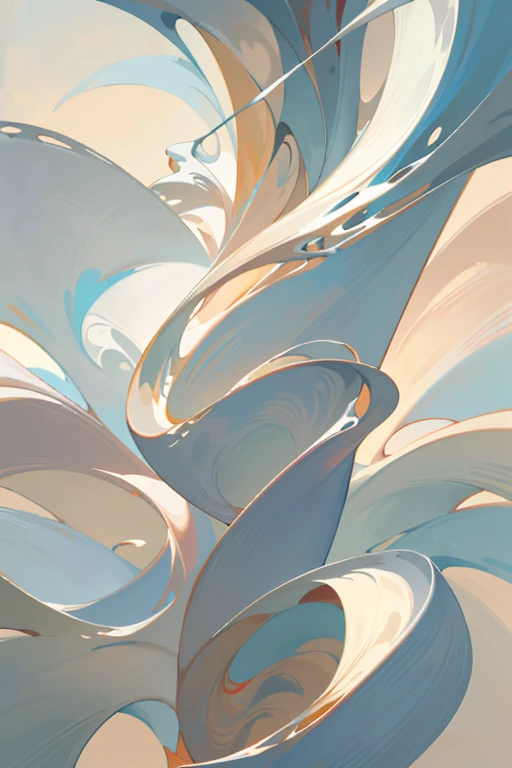Elegant abstract calligraphy artistically unfolds on pristine white canvas, the intricate brushstrokes forming a harmonious composition of fluid lines and interwoven curves. The piece radiates a sense of tranquility and balance, as if the very essence of harmony is captured and preserved within its borders. With the artist's hands poised delicately above the canvas, one can almost sense the thoughtful intention that breathes life into the work. The masterpiece, completed in oil paints, displays an unparalleled level of detail and hue, captivating the viewer's attention and stirring the soul in equal measure. The canvas stands tall, a testament to the
