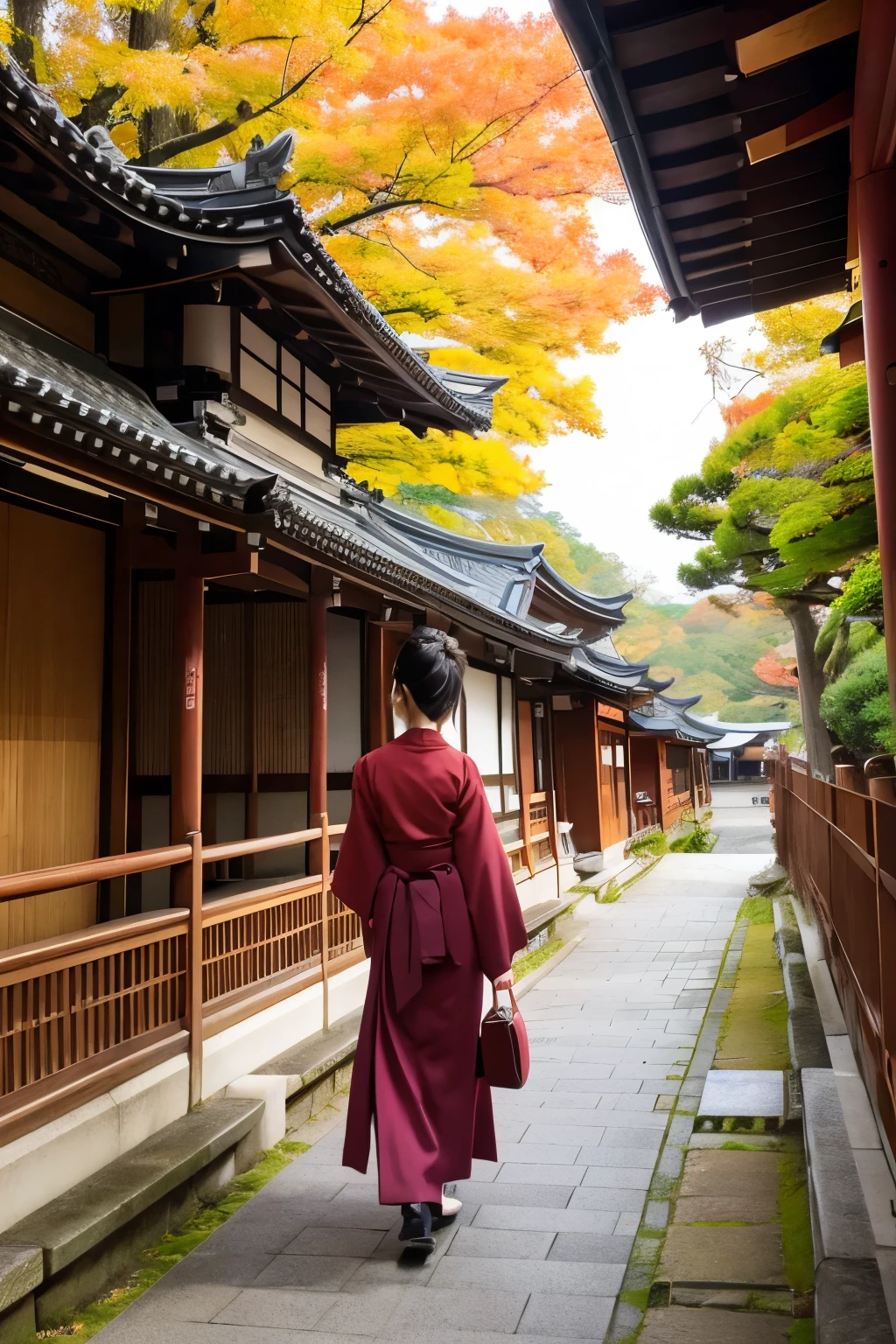 autumn、Kyoto、Linze Zong、Temple、