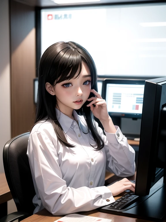 28-year-old Japanese woman,((alone))((Female bank clerk in uniform))((In the bank's kitchen))(非常にdetailedな肌)(Beautiful female body)(((Rear View)))(美しいBig Breasts)(Big Breasts)(Pale skin)(Pointed Chest),(Erect nipples)(Best image quality)(Hyperrealist portrait),(8k),(Ultra-realistic,最high quality, high quality, High resolution)(high quality texture)(Attention to detail)(Beautiful details)(detailed,Extremely detailed CG,detailed Texture)(Realistic facial expressions,masterpiece,in front,dynamic,bold),(((short pixie cut))),(Very thin hair)(Super Straight Hair:1.5)( sleek bangs,Very light coppery amber hair,Hair in one eye) ((Rimless Glasses)(((She is leaning forward in the kitchen with her hands on the kitchen counter...)))(((The butt is facing the viewer)))(((Accentuate your butt、arched back)))((((In the hot water room))) (((Stick your ass out))) (((Accentuate your butt crack))) (((She is spreading her legs boldly))) (((The lines of the body are clearly visible)))、(((Depiction of beautiful fingers))) (((Beautiful body depiction))) (((Leaning forward)))、(((Full body photo))) (((Correct ankle orientation)))(((Correct number of legs))) (((Accurate Body Composition))) (((正確な後ろからのFull body photo)))(((Exact number of hands)))
