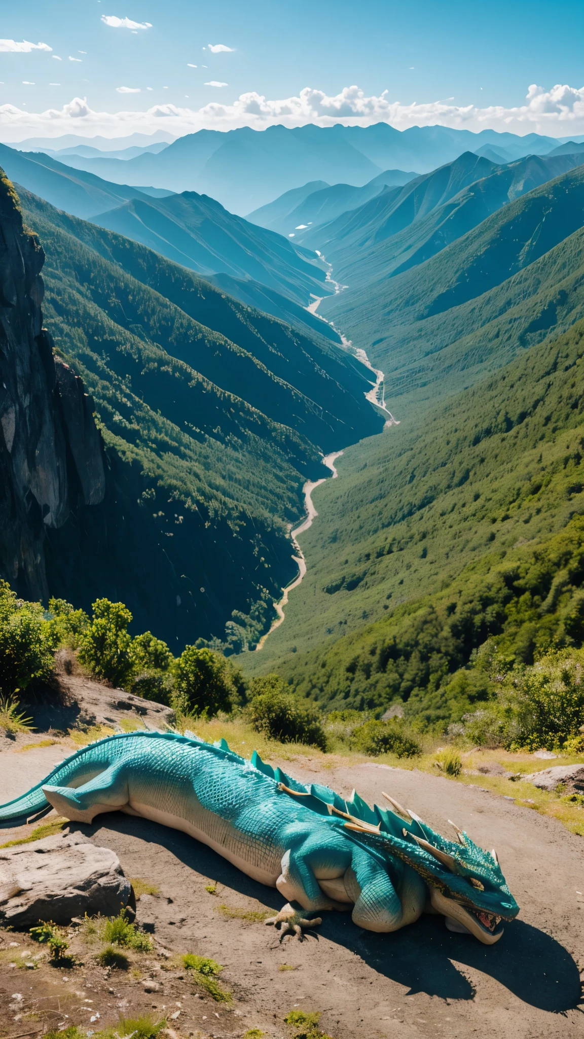 Dragon Sleeping in the Mountain