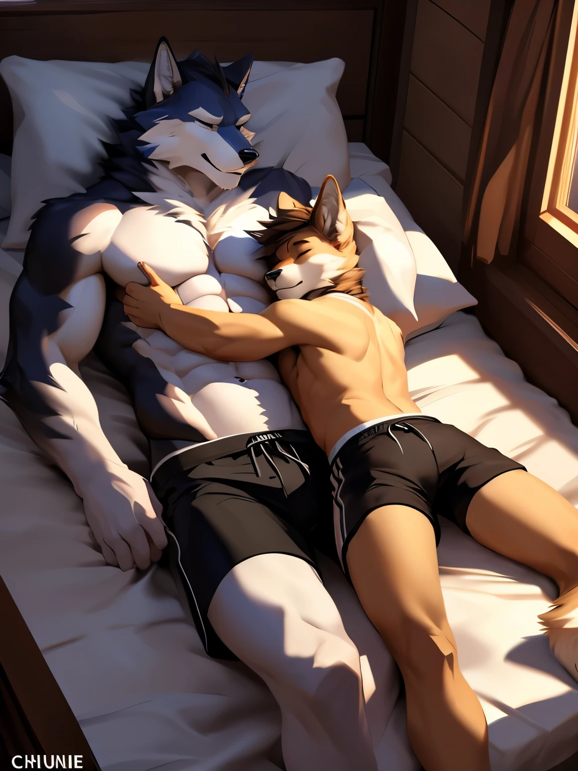 POV,bottom view,sleep on stomach,lats,trapezius,butt lift,kemono, anthro (wolf), male, (wolf), muscular,back,brown back,brown body,white belly,sweat,((correct anatomy)), bed,pillows,black panties, underwear bulge,pain expression,canine tooth,hd, dark shadows, wide dynamic range, hdr, low light:1.2, front view, by null-ghost,by lindong, full body, canid, canine, canis, domestic dog, husky, mammal, nordic sled dog, fullbody, full res, selfie, smile, having sex, SUCKING COCK size difference feet