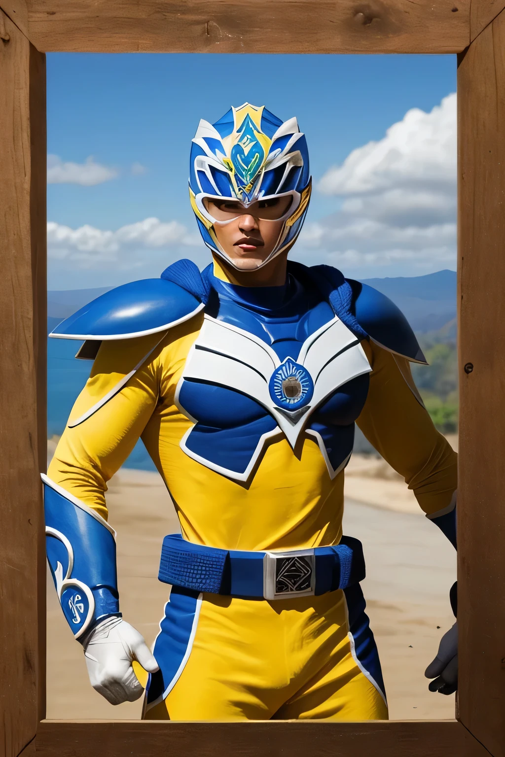 ((mejor calidad)), ((obra maestra)), (detallado), cara perfecta power Ranger de Nicaragua