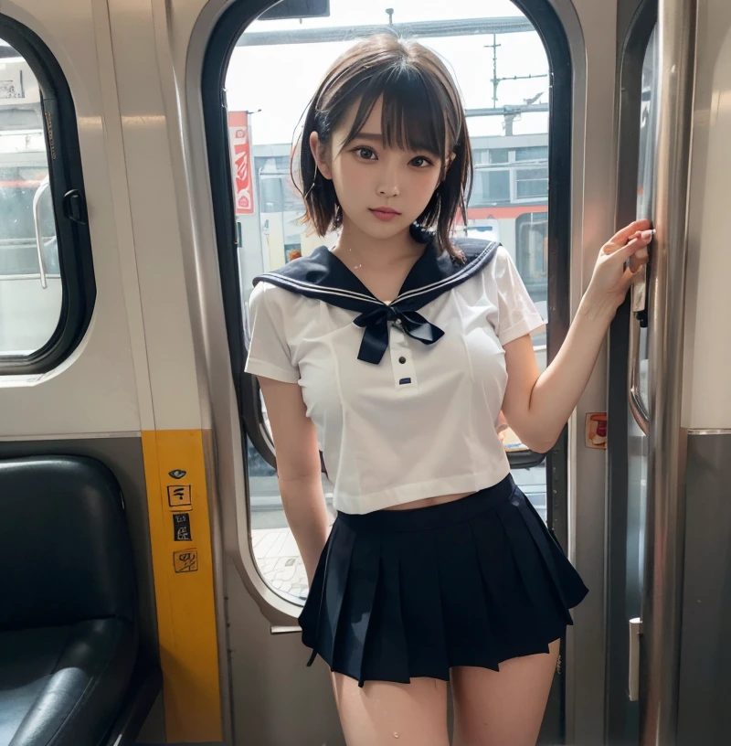 （Molester:2）、(shy:2)、（Many middle-aged men touching women:5）、（Very crowded train:3）、（A lot of people are standing:5）、（Panties are visible:6）、（Short skirt with visible panties:3）、（Sailor suit:5）、（whole body）、（とても短いMicro Mini Skirt:5）、（Micro Mini Skirt:4）、（Bottomless）、Japanese beautiful girl、18 year old beauty、blonde、bangs、Brown eyes、Perfect figure、Slim figure、Transparency、Gloss、The most beautiful breasts、Big Breasts、(Blushing:3）、Hirotake、Burning Body、（in the train:5）、（crowd:5）、（20 girls 20 boys:5）、（Seen in many galleries:5）、Beautiful feet、Strong sunlight、Wet crotch、Wet genitals、actress、Nogizaka Idol、Korean Idol、Wet crotch、Peeing、Wet crotch、Wet inner thighs,