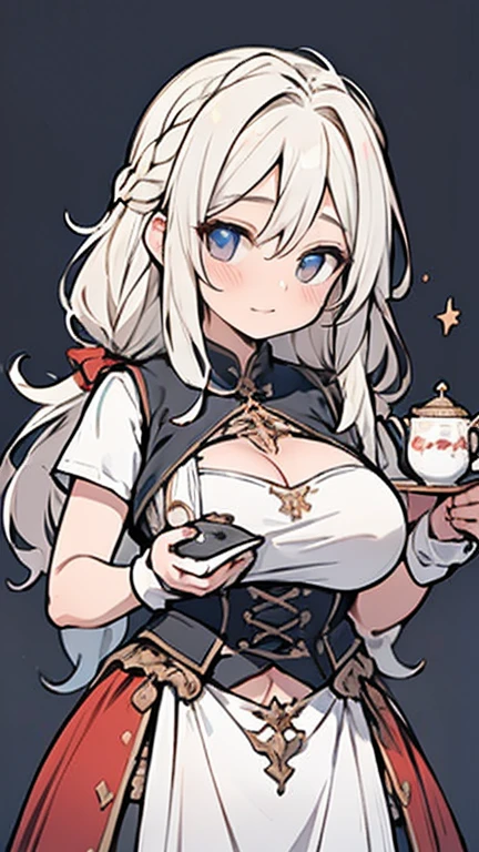 最high quality、Melhor qualidade de imagem、Obra de arte、adolescente((20 anos de idade、 Tornando-se、vest bust、medium bust,wide open breast tea、olhos brilhantes, cabelo loiro、cabelo longo、afinar,vale mais alto、rabo de cavalo、Trajes de barman、mini-saia、segurando uma garrafa de vinho、sorriso、luvas pretas、suporte de peito、breast-feeding)),alta qualidade、linda arte、Fundo((bar noturno))detritos voam、Profundidade do limite escrito、Filme、arte visual、arte perfeita、8K,genuine、