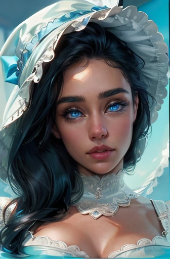 Jennifer Connelly deitada, pornografia POV,    , alta qualidade, Hiper realista.