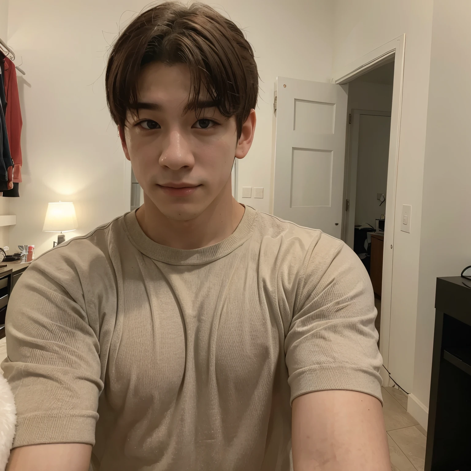 Wonho selfie realista