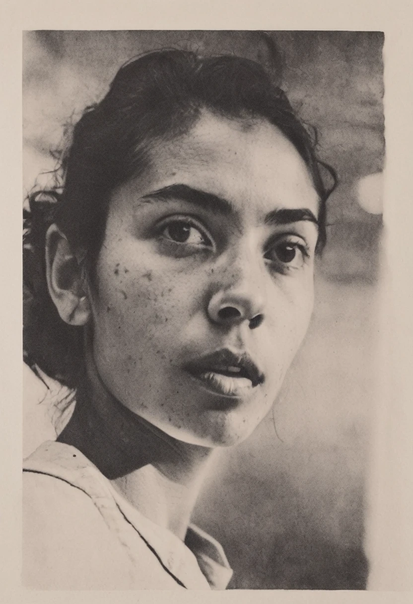 lithography_orwo_papel para documentos_d, foto de instagram, 18 year old portrait photo.oh mujer rusa, cara linda, ojos perfectos y detallados, piel natural, sombras duras, film grain