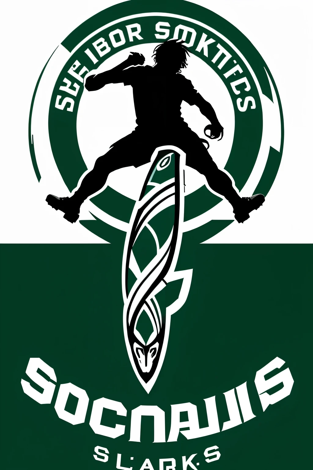 Image of a soccer team logo that features a snake