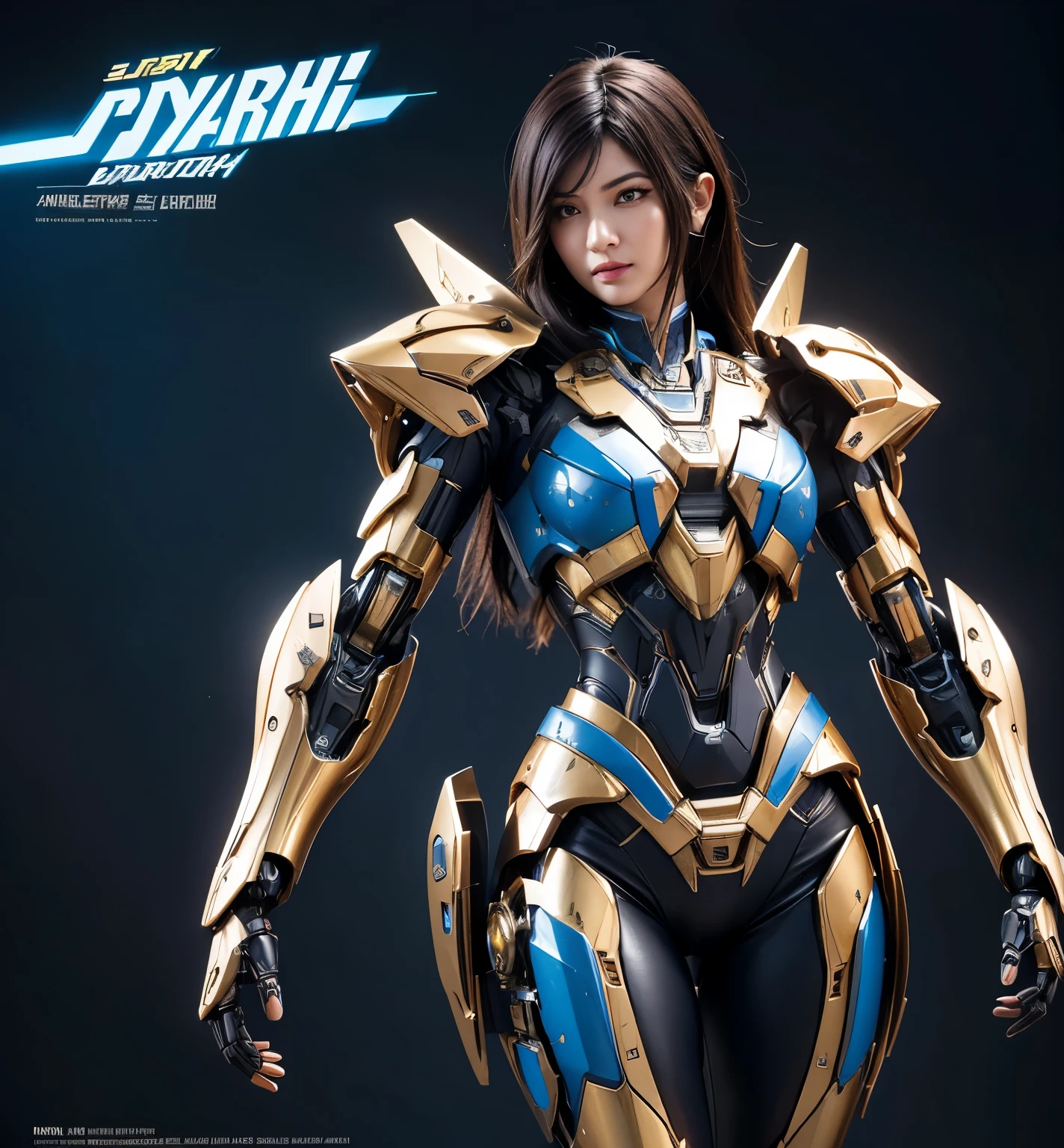 Super detailed, advanced details, high quality, high quality, High resolution, 1080p, hard disk,(pharah),(fareeha・amari),beautiful cyborg woman,Mecha cyborg girl,battle mode,Mecha body girl,she is wearing futuristic pharah mecha,A powerful cyborg woman, sleek and futuristic, with advanced mechanical augmentations that enhance her strength and capabilities.