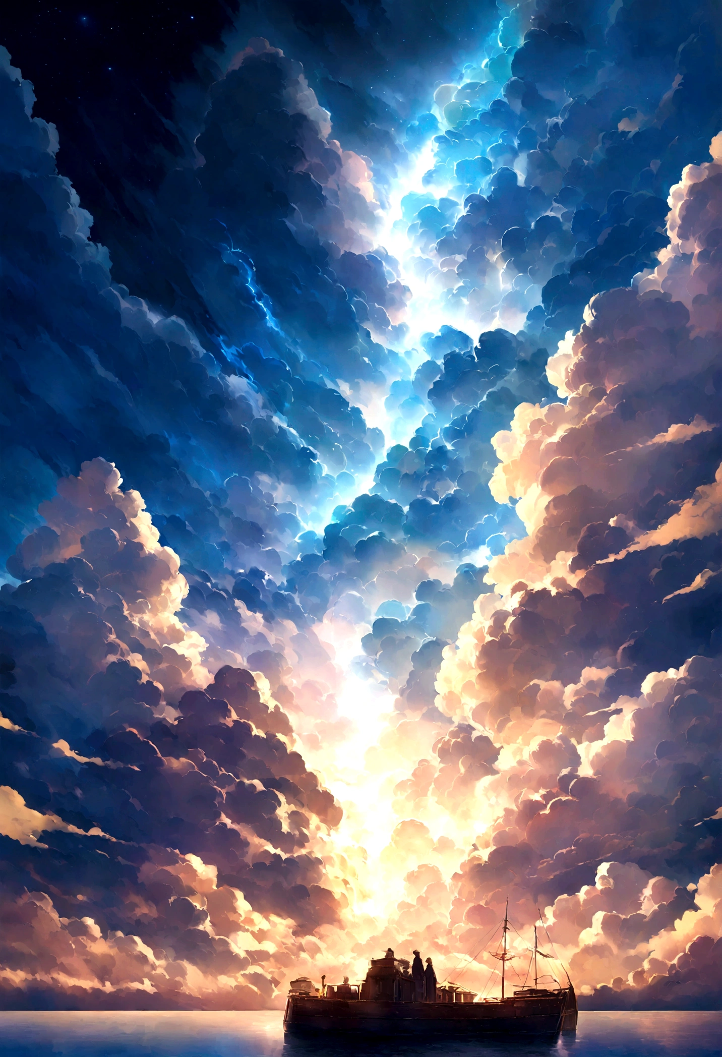 Bach. Chapter 66 Before the big storm, Nostalgia, The annual lighting exhibition, Cumulonimbus, Volumetric Lighting, Big Sky