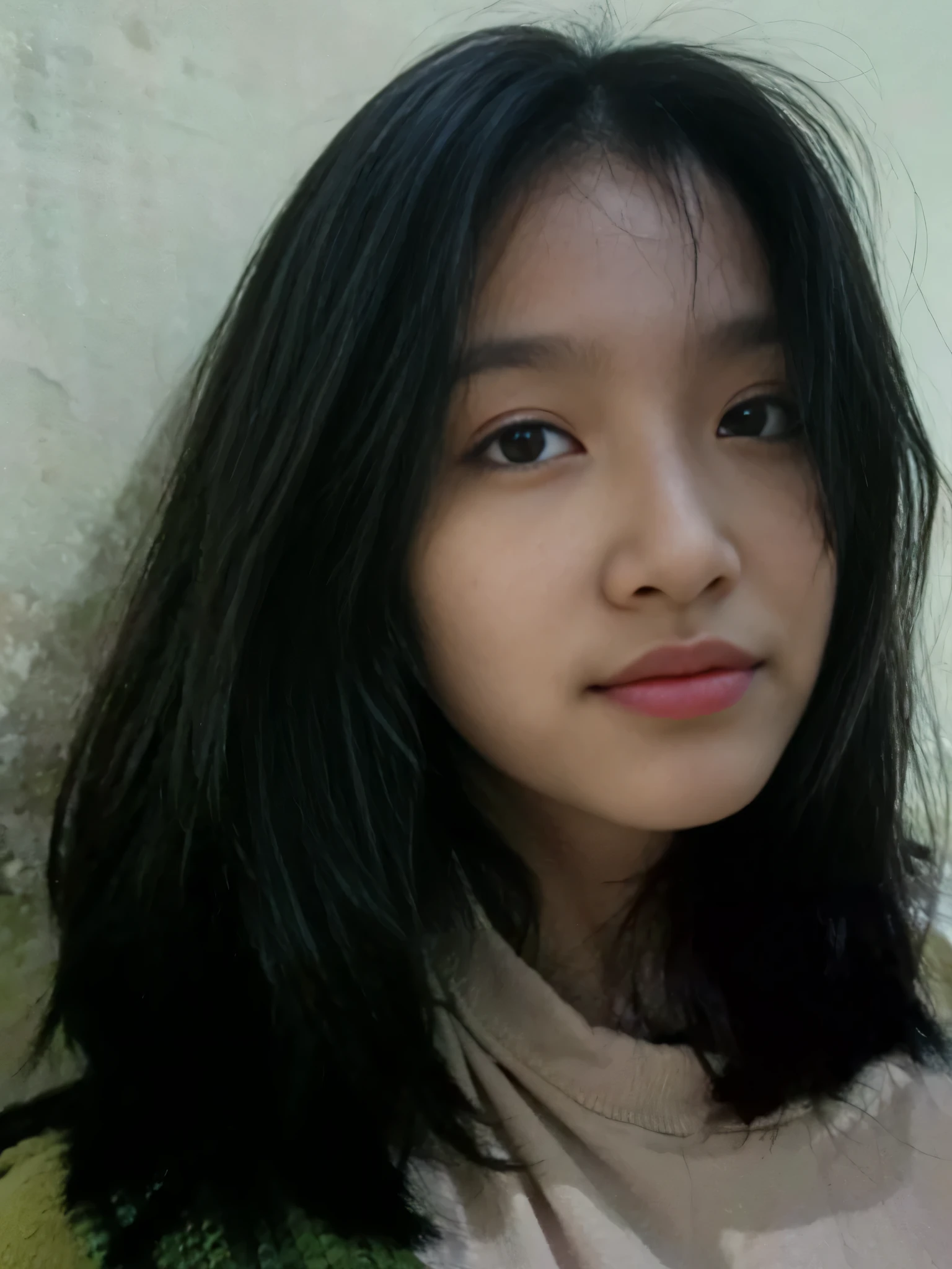 ((Top Quality)),((Masterpiece)),((Very Beautiful)), Outstanding Light and Shadow, One Girl, Messy Hair, Realistic Skin Texture, Isolated Damp Rocky Place, Jungle, Animals Living in Jungle, Feminine Pose