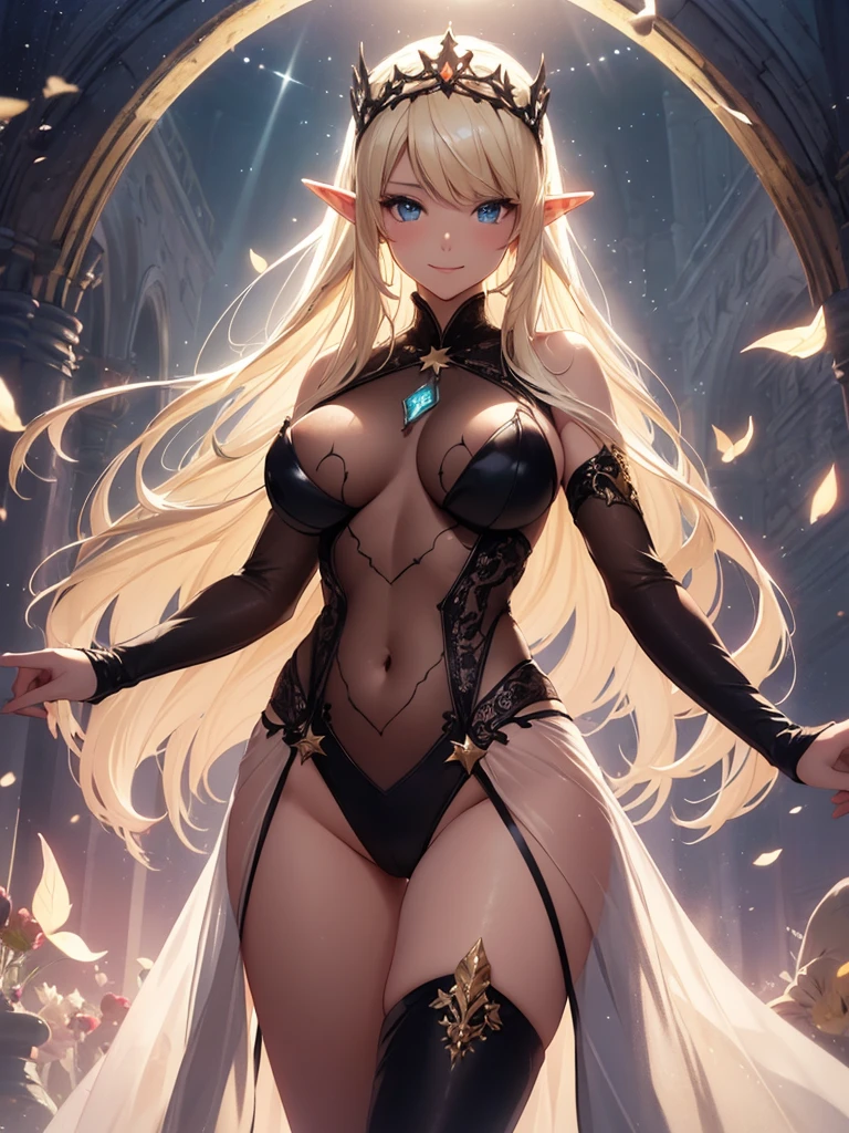 最high quality、1 woman elf 、Bigger on the screen、NP: Worst quality ,Flower fractal art Marble pillar、Beautiful radiance,High-definition depiction, Realistic, 8k, Unity, Wide Shot, light smile, Beautifully and vividly drawn, , Beautiful, beautiful, clear skin、sexy swimwear((see-through bodystocking,))Nipples、SEX、Countless rays of light pouring down, Swirling Light, big background, Raise one arm above your head, Intense light is emitted from the magic circle in front of the girl. Particles of light、fantasy、fog、
Romanticism,Cowboy Shot: The most beautiful form of chaos, Mr..々color, Intertwined flowers, Particle,magical gentle light,smile,sexy,image quality、masterpiece、Beautiful Face、Super beautiful elf woman((Big breasted 22 year old office lady、Bust 90,Beautiful long ironed hair、blonde、height: 165cm。、sexy、Esbian、、high quality、、background((Star Narski)))、Starry Sky、Visual art、Written boundary depth、、Elf Ears、、universe、Happy smile、Gentle light、Elf forest、elegant、ticker beautiful decorative、、magic、forest、Beautiful tiara、Beautiful bed、Beautiful Landscape、A kind smile、wonderful、Fluttering petals、Dance happily、、Cultivate fantasy、、Mystery light Lots of flowers、、art、art,mystery,Ultra-high resolution,atmosphere