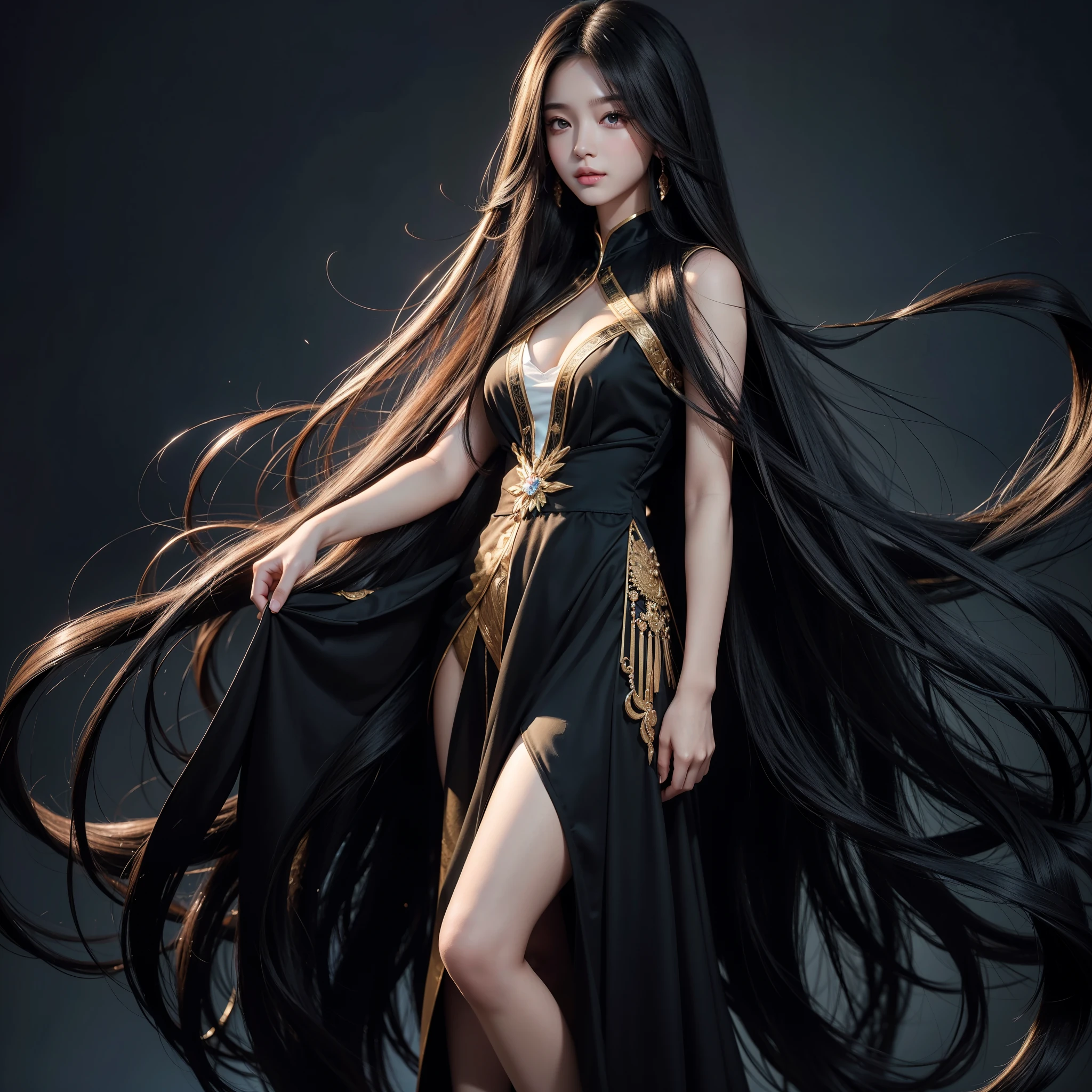 Super long hair、Best image quality、highest quality、Highest Resolution、Ultra-realistic photos、Full body photo、1 girl、Very beautiful face、超Super long hair、Hair length（approximately）.５Meters、Straight black hair、Hair longer than height、Hair&#39;It hasn&#39;t been cut in over 20 years.、Slender body、naked、World Long Hair Contest Winner、Very long hair that fills the screen、The longest hair in the world、The most abundant hair in the world、The most beautiful hair in the world、My long hair spills out onto the poolside、Long hair covers her vagina、Location: Private pool、Long hair wrapped around the body、