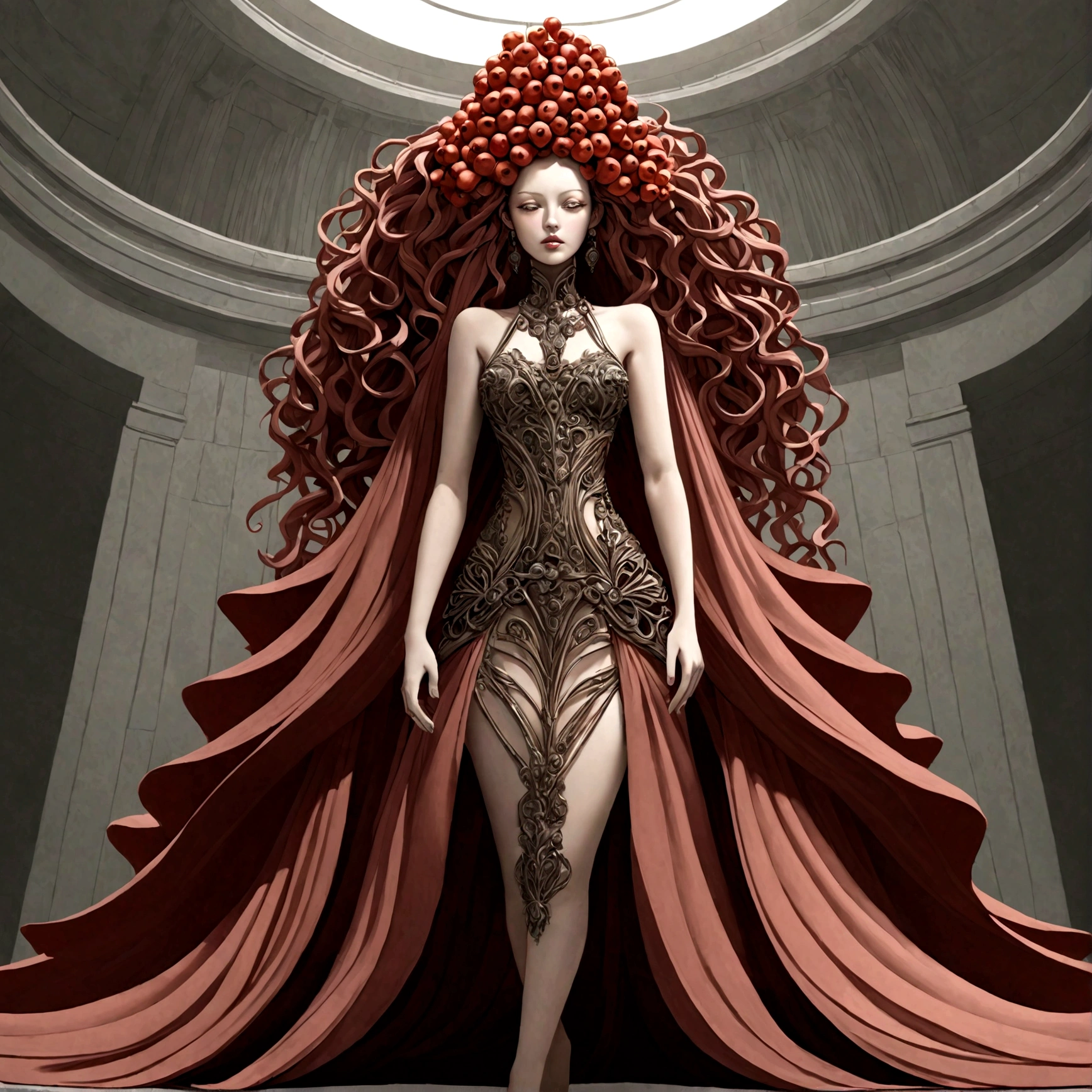 the goddess persephone in a modern setting