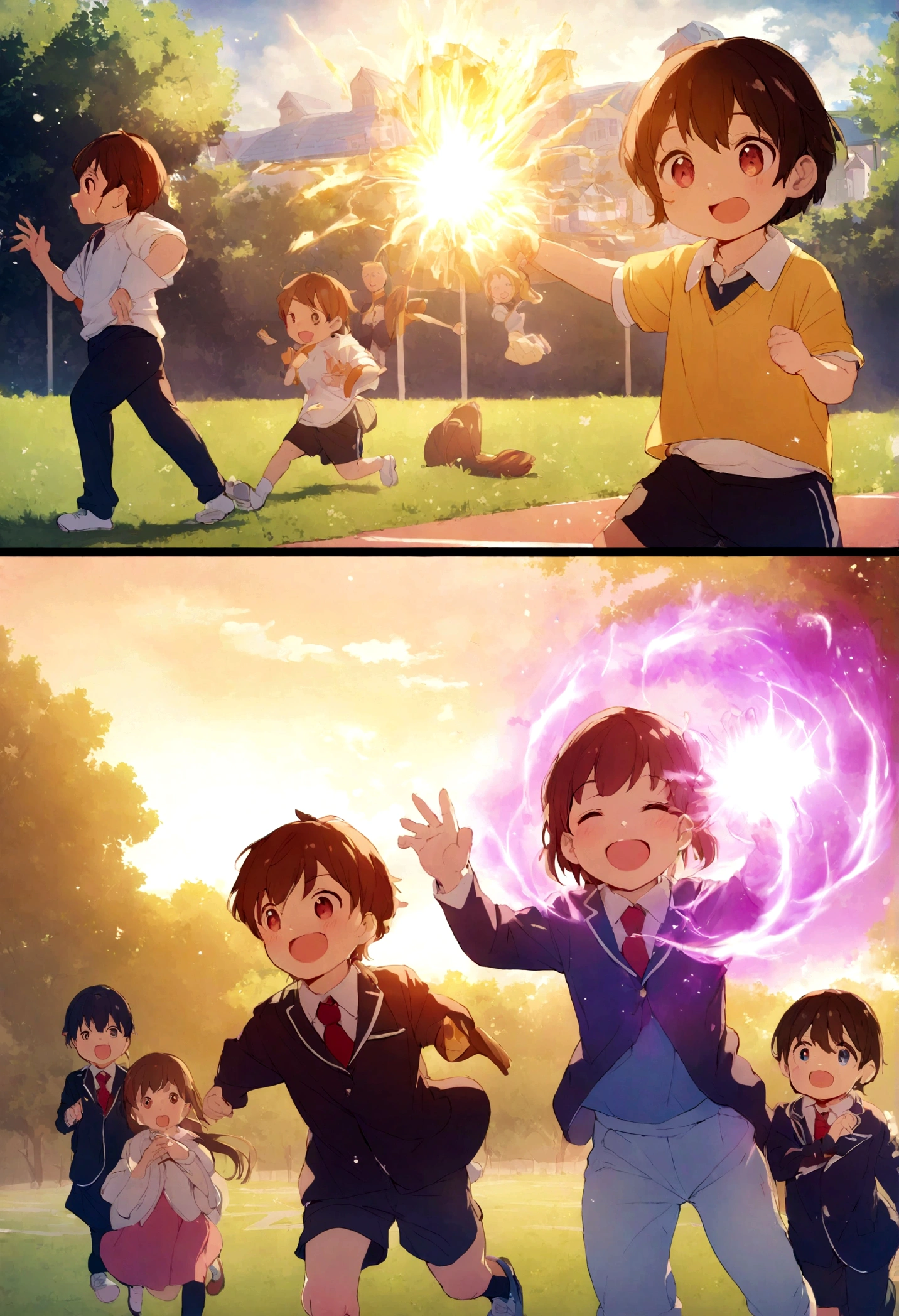 primary school、10Children of Man、Schoolyard、Having a sports day