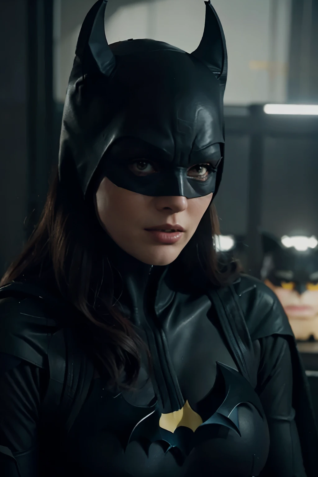 Batgirl delivering worrying news to Batman