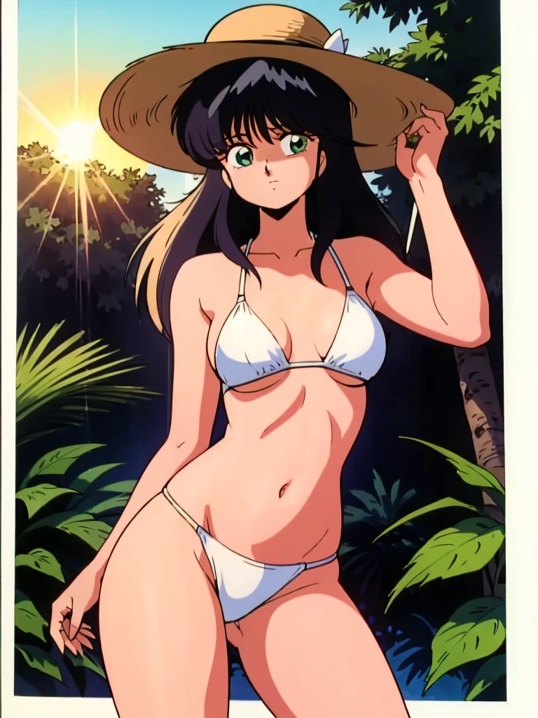 (nsfw:1.2),(((asakura minami:1.3))),((masterpiece)),((highest quality)),super detailed,(thin entire outline),enlightenment,explicit,((2girl:1.3)),dutch angle,black hair,medium hair on shoulders,black eyes,small nose,perfect body,beautiful body,beautiful character design,perfect eyes,perfect face,(happy,smile,red cheeks,having fun:1.2),small open mouth,perspiration,wallpaper,ultra high resolution,8k,photo shoot,(beautiful large breast:1.2),beautiful legs,perfect feet,beautiful skin,fair skin,smooth skin,official style,official art,make a screen cap,outdoor,(summer beach),sunshine,bright lighting,white bikini,(((micro bikini,protruding nipples,camel toe:1.3))),((wide spread legs,peace sign:1.2)),(relaxing on beach chair:1.3)