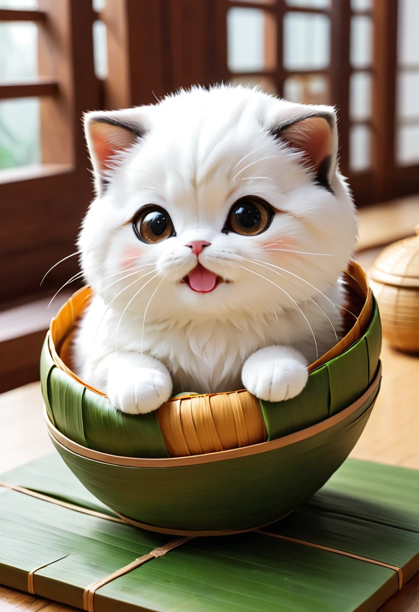 cute zongzi cat